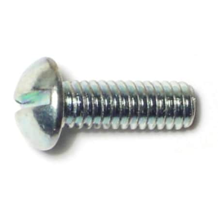 Midwest Fastener #5-32 x 1/2 in Slotted Round Machine Screw, Zinc Plated Steel, 70 PK 61387